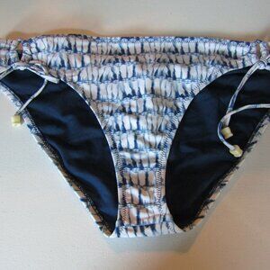 Jessica Simpson Navy Strip Bikini Swim Bottom XL